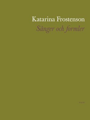 cover image of Sånger och formler